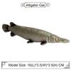 FLORMOON Alligator Gar Figure Realistic Animal Figurines Early Educational Sea Animal Toys Science Project Christmas Birthday Cake Topper for Kids Toddler view 2