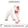 FLORMOON Gorilla Figurines Realistic Animal Figure Early Educational Toys Science Project Christmas Birthday Gift for Kids (White) view 2