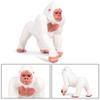 FLORMOON Gorilla Figurines Realistic Animal Figure Early Educational Toys Science Project Christmas Birthday Gift for Kids (White) view 3
