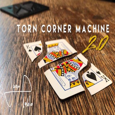 icechan Torn Corner Machine 2.0 (TCM) by Juan Pablo Gimmick Card Magic Close up Magic Tricks Street Magic Illusion Comedy Magician Props