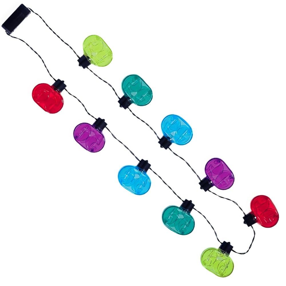 50th Birthday, Multicolor Light-Up Necklace 17"