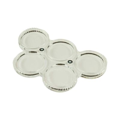 LITKO 5-Figure 25mm Circle Display Tray Compatible with Warhammer 40K, Clear