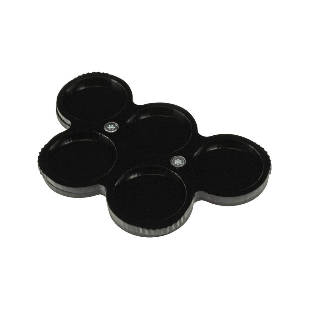 LITKO 5-Figure 25mm Circle Display Tray Compatible with Warhammer 40K, Black