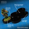LITKO 5-Figure 25mm Circle Display Tray Compatible with Warhammer 40K, Black view 4
