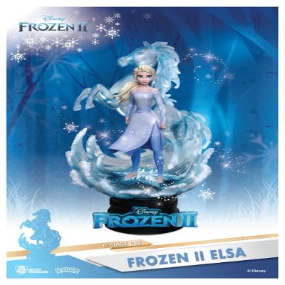 Beast Kingdom Frozen II: Elsa DS-038 D-Stage Series Statue, Multicolor, 6 inches