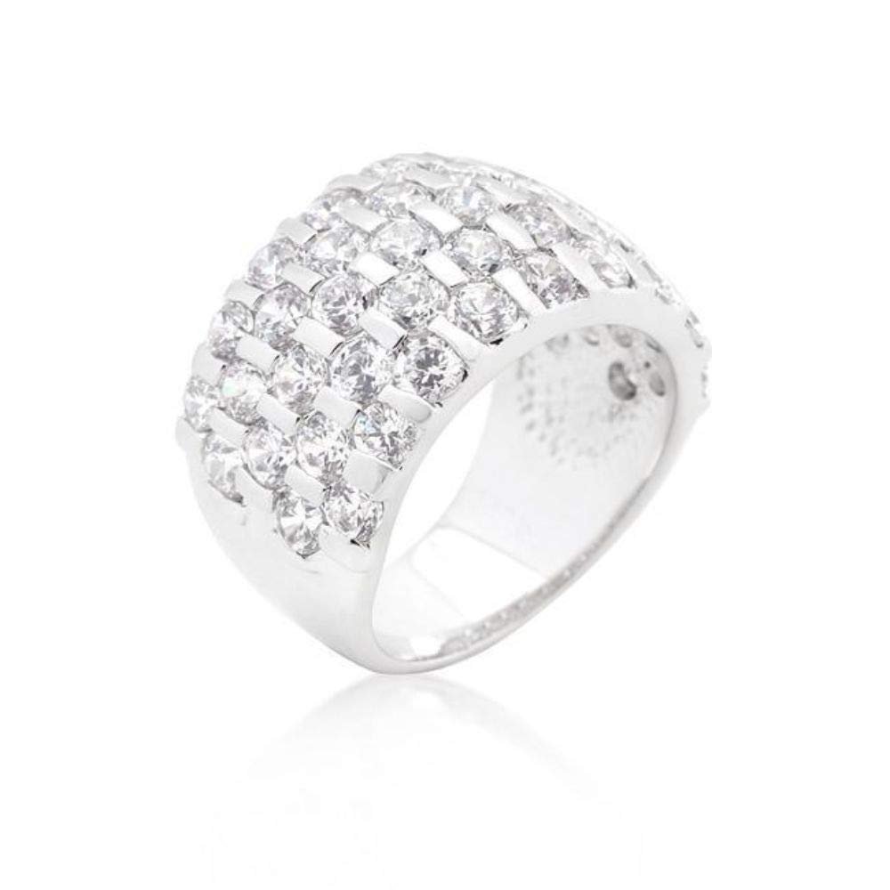 Upsten Channel Set Princess Cut Ring, 7