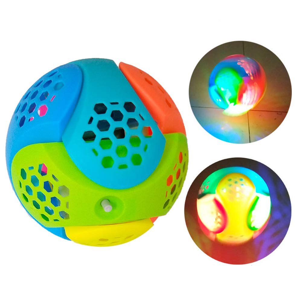 zhenleisier Assembly Dancing Ball Lights Sound Music Children Luminous Toy Interactive Development Educational Kids Toy Gift Random Color