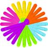 BBTO 24 Pieces Ruler Slap Bracelets Wrist Slap Ruler Bracelet Colorful Wristband Prize view 2