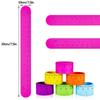 BBTO 24 Pieces Ruler Slap Bracelets Wrist Slap Ruler Bracelet Colorful Wristband Prize view 3