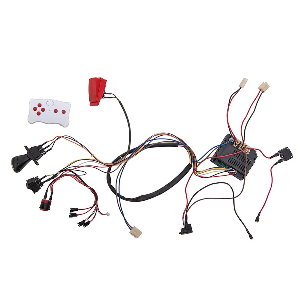 12 Volt Children Electric Car DIY Modified Wires and Switch Kit,with 2.4G Bluetooth Remote Control and Receiver,for Children Electric Ride On Car Accessories