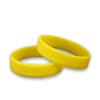25 Pack Yellow SPINA BIFIDA Awareness Bracelets  Yellow Ribbon SPINA BIFIDA Awareness Silicone Bracelets for Adults view 1