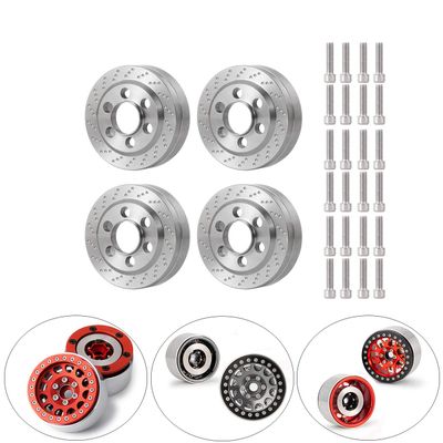 QUE-T 4pcs Heavy Duty Wheel Weights for 1/10 RC 1.9" Beadlock Rims Crawler