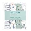 aden + anais Essentials Swaddle Blanket, Muslin Blankets for Girls & Boys, Baby Receiving Swaddles, Newborn Gifts, Infant Shower Items, Wearable Swaddling Set, 4 Pk, Dinotime view 3