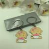 12PC Baby Shower Favors Baby Girl Design Keychains view 2