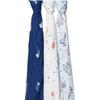 aden + anais Silky Soft Swaddle Blanket, Ideal Newborn & Infant Swaddling Set, 3 Pack, Stargaze view 2