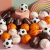 JOYIN 30 Pack Kids Valentines Day Gift Cards with Gift Mini Sports Ball Figure Stress Balls Squishy Toy Foam Balls for Classroom Exchange Prizes, Stress Relief / Anxiety Relief, Valentine Party Favor view 2