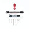GPM For Tamiya Merc-Benz G500 CC-02 (#58675) Aluminum Servo Horn with Stainless Steel Adjustable Steering Link - 11Pc Set Red view 1