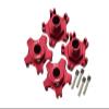 GPM for Arrma 1/7 Infraction 6S BLX/Infraction V2 6S BLX Upgrade Parts Aluminum Wheel Hex (+6mm) - 4Pc Set Red view 1