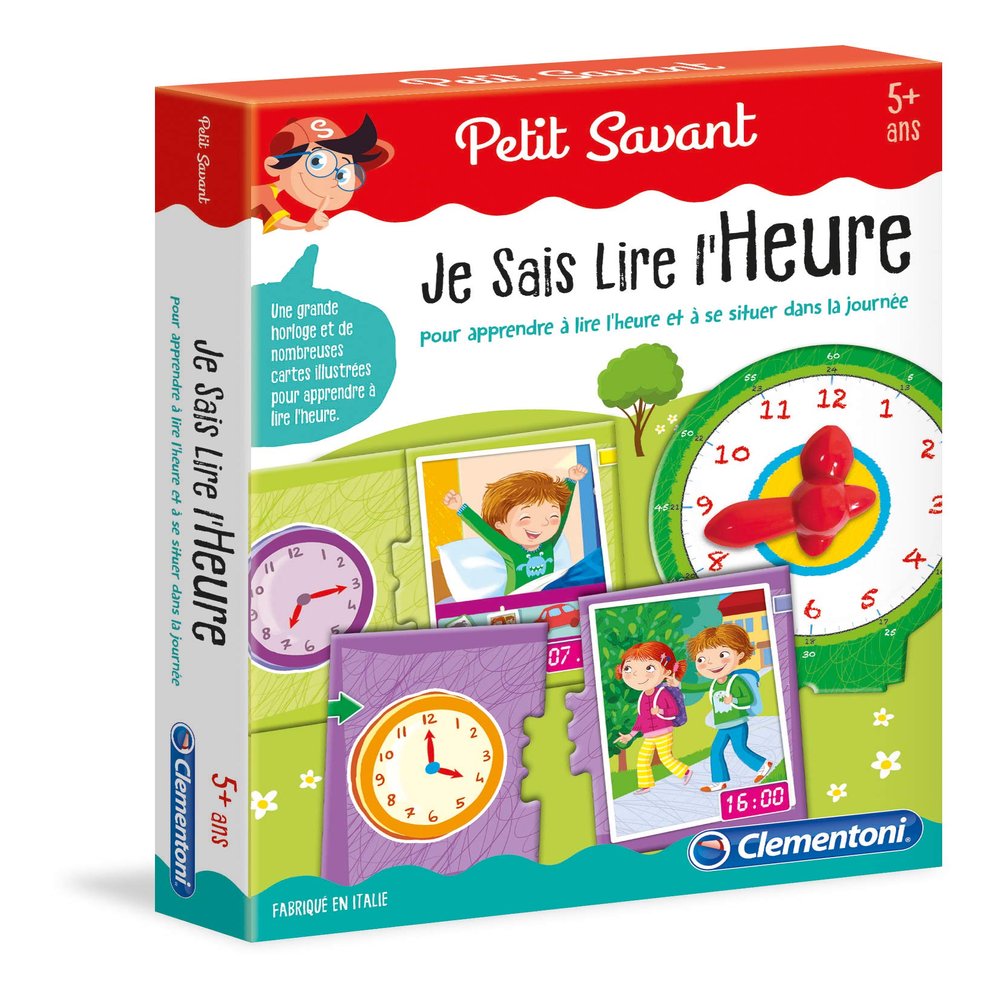 Clementoni-Je SAIS Lire L'Hour, 52477, Multi-Coloured
