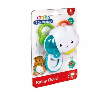 Clementoni - Cloud Rattle, 17324, Multi-Coloured
