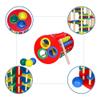 ROLENUNE Wooden Ball Drop Toy Kids Pounding Bench Hammer Pound Roll Ramp Toys Children Educational Montessori Gift for 3 4 5 Years Old Babies and Toddlers view 4
