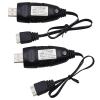 Blomiky 2 Pack 3S 1.5A Lithium Charger Cable Suitable for RC Car Boat Airplane Drone Airsoft 3 Cell Lipo Battery / 11.1V USB New 2 view 1