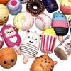 Aqueens 30 Pack Squishies Sets Slow Rising Kawaii Cute (1pc Jumbo + 29pcs Medium/Mini Size) Random Cake Bread Panda Bun Cartoon Series Stress Relief Squishy for Kids Gift Toys Party Favors view 4