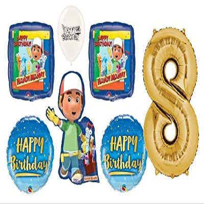 Handy Manny Party Event Decorations Bouquet of Balloons (8th Birthday)
