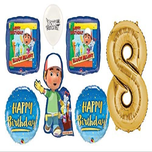 Handy Manny Party Event Decorations Bouquet of Balloons (8th Birthday)