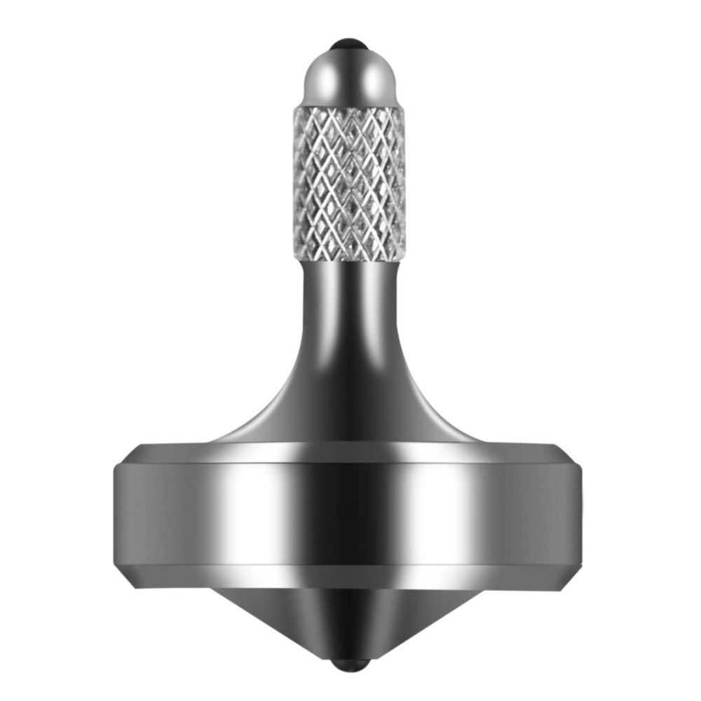 CHEETOP Exquisite Metal Spinning Top, Nicely Machined Stainless Steel Fidget Desk Toy, Perfect Balance Spin Time for Over 7 Mins, Waste Time Efficiently, Easy to Work (Small Diameter 20mm, Silver)