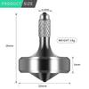 CHEETOP Exquisite Metal Spinning Top, Nicely Machined Stainless Steel Fidget Desk Toy, Perfect Balance Spin Time for Over 7 Mins, Waste Time Efficiently, Easy to Work (Small Diameter 20mm, Silver) view 2