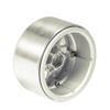 Que-T 4pcs 2.2'' Alloy Beadlock Wheel Rims Wheel Hubs for 1/10 RC Crawler Wraith D90 90046 (Matte Silver) view 3