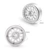 QUE-T 2.2" Metal Beadlock Wheel Rims, 4pcs Width 25mm Hubs for 1/10 RC Crawler Axial Wraith D90 (Matte Silver) view 2
