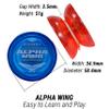 Yomega 3X Alpha Wing Yoyo, Fixed axle yo-yo Designed for Beginner. String Trick Play and Fixed axle Enthusiasts! (Classic) view 3