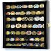 flag connections Military Challenge Coin Display Case Cabinet Holder Wall Rack 98% UV Lockable view 1