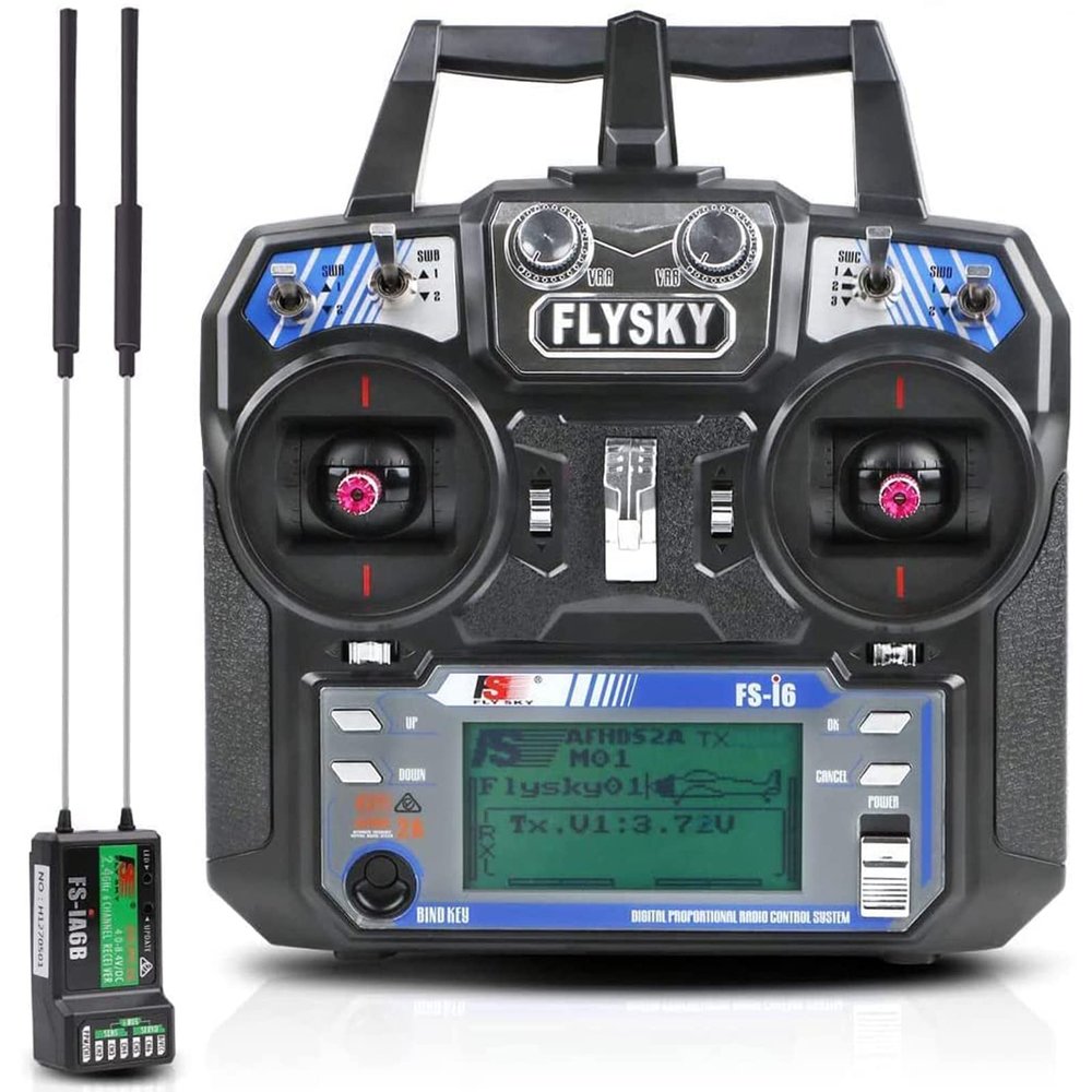 Xiangtat Flysky FS-i6 AFHDS 2A 2.4GHz 6CH Radio System Transmitter with FS-iA6B Receiver for RC Helicopter Glider