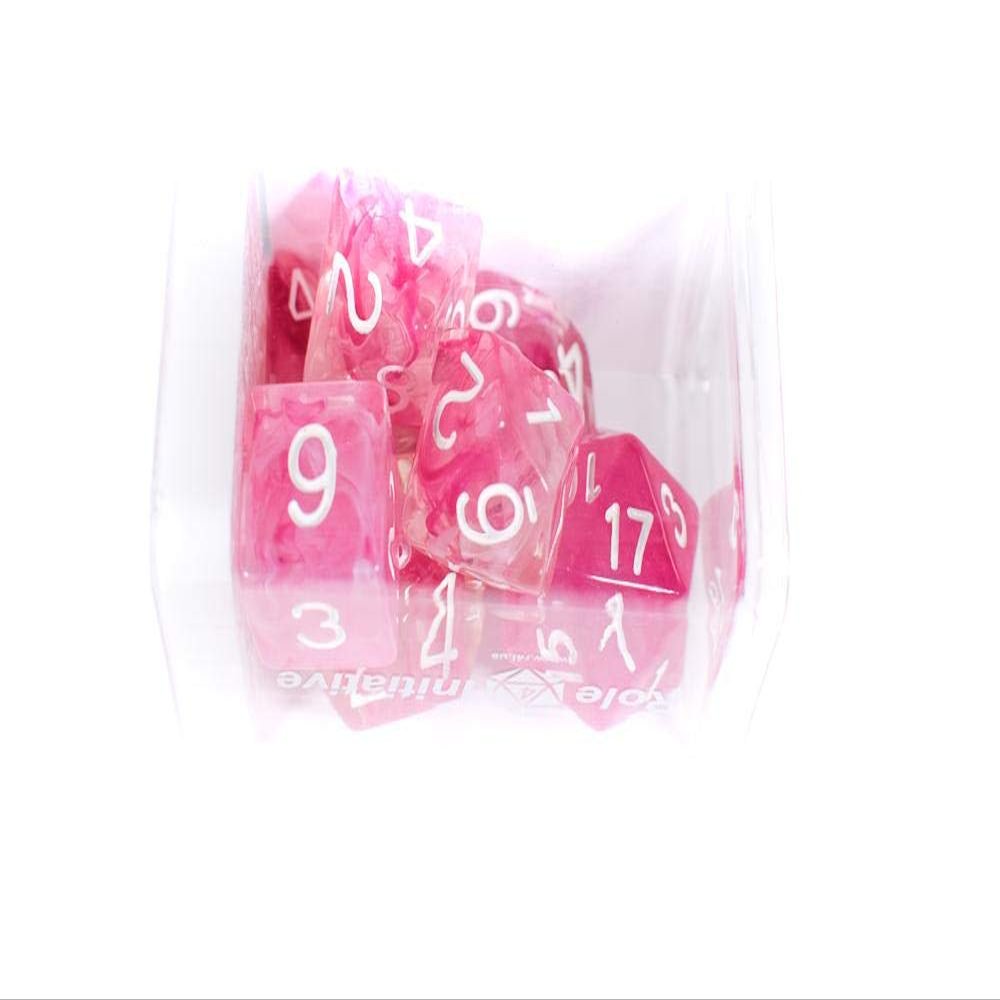 Role 4 Initiative Diffusion Dice - Set of 7 - Cherry Blossom