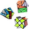 AHYUAN Speed Cube 3 Pack Magic Speed Puzzle Toy 3x3x3 Windmill 3x3 Axis V2 Fisher Toys Sturdy and Smooth Speed Cube Puzzles Toy for Kids and Adults view 3