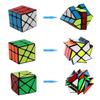 AHYUAN Speed Cube 3 Pack Magic Speed Puzzle Toy 3x3x3 Windmill 3x3 Axis V2 Fisher Toys Sturdy and Smooth Speed Cube Puzzles Toy for Kids and Adults view 4