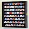 flag connections 64 Casino Chip Coin Display Case Cabinet Chips Holder Wall Rack 98% UV Lockable view 1
