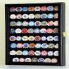 flag connections 64 Casino Chip Coin Display Case Cabinet Chips Holder Wall Rack 98% UV Lockable view 2