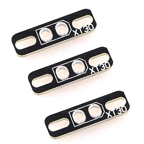FEICHAO 3Pcs PCB Welding Board Plate Fixed Seat Connector Holder Mount for XT30 XT60 XT90 DIY FPV Multicopter Racing Drone 250 (for XT30)