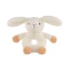 Apricot Lamb Baby Bunny Rabbit Soft Rattle Toy, Plush Stuffed Animal for Newborn Soft Over 0 Months 6 Inches, White (brown hands and feet) view 4