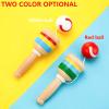 4 Pieces Wood Catch Ball, Cup and Ball Game, Cup Catch Ball Toys, Mini Wooden Catch Ball Hand Eye Coordination Educational Toys, White and Red view 3
