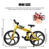 Lynkaye 1pcs Mini Finger Mountain Bike Zinc Alloy Mini Bicycle Model Cool Model Decoration Crafts for HomeBedroom, Living Room, Office,Decoration view 2
