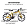 Lynkaye 1pcs Mini Finger Mountain Bike Zinc Alloy Mini Bicycle Model Cool Model Decoration Crafts for HomeBedroom, Living Room, Office,Decoration view 3