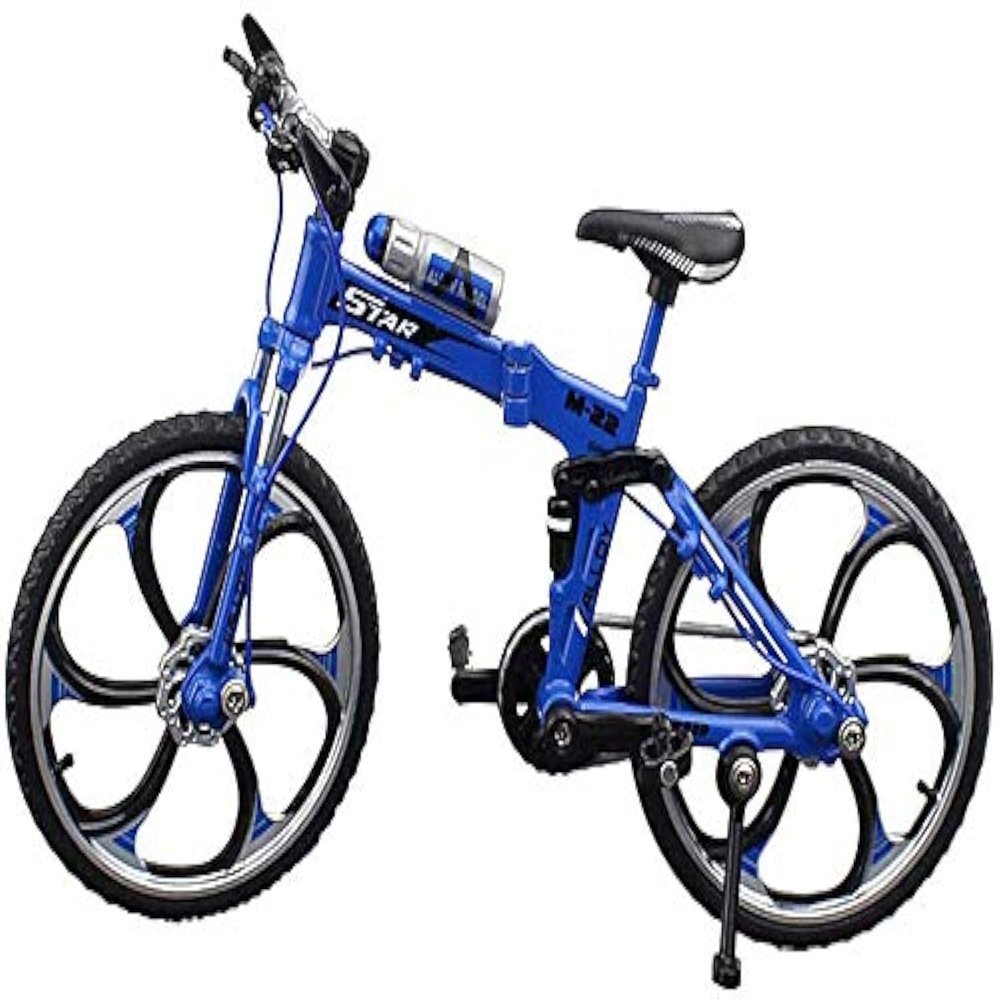 Lynkaye 1pcs Mini Finger Mountain Bike Zinc Alloy Mini Bicycle Model Cool Model Decoration Crafts for HomeBedroom, Living Room, Office,Decoration