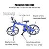 Lynkaye 1pcs Mini Finger Mountain Bike Zinc Alloy Mini Bicycle Model Cool Model Decoration Crafts for HomeBedroom, Living Room, Office,Decoration view 4