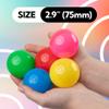 Vending Machine Capsules - 3" Empty Plastic Capsules - 14 Pcs Toy Capsule - Assorted Colors Round Large Easter Eggs - Bath Bombs Molds - Party Favors DIY Craft Supplies view 2