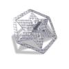 Sterling Silver Star of David hollow Dreidel ''A great miracle happened there'' view 1